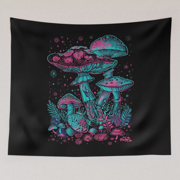 Item preview, Shroom Mycology Fungi Foraging Hippie designed and sold by BarbaraLillie.