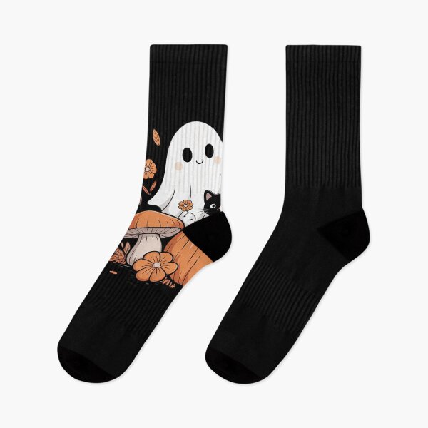 Item preview, Spooky Vibes Floral Ghost Halloween Pumpkin Black Cat Spooky designed and sold by Slwankol.