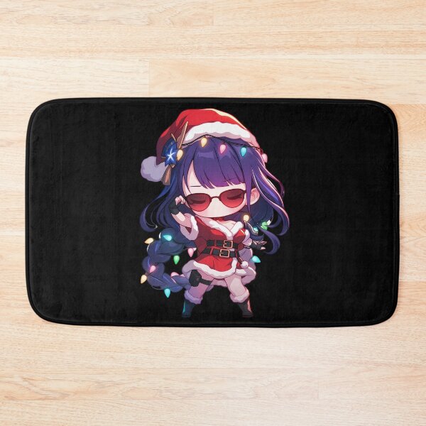 Item preview, Radiant Raiden Shogun Christmas Genshin Impact Anime Girl Santa Lights Chibi designed and sold by CarlosBender.