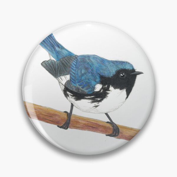 Item preview, Black-throated Blue Warbler drawing designed and sold by skwinnicki.