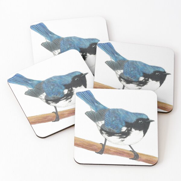 Item preview, Black-throated Blue Warbler drawing designed and sold by skwinnicki.