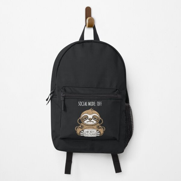 Item preview, Social Mode Off – Introvert Sloth Do Not Disturb Funny Sarcastic Design designed and sold by Taans-Creation.
