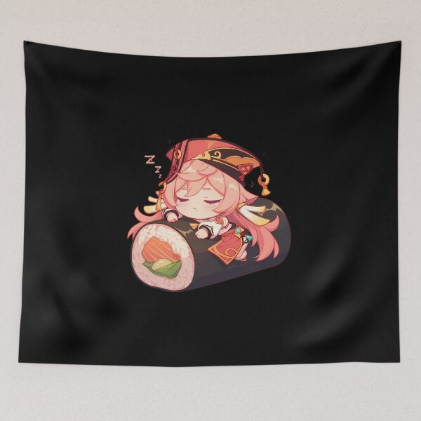 Item preview, Sueño de sushi Chibi Yanfei Kawaii del juego Genshin Impact designed and sold by CarlosBender.