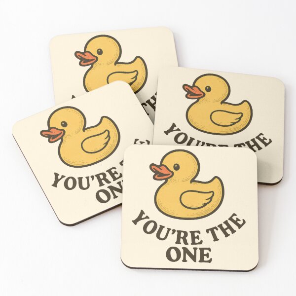 Item preview, You’re the One – Cute Rubber Ducky Design designed and sold by kornkobart.