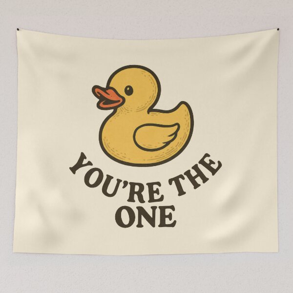Item preview, You’re the One – Cute Rubber Ducky Design designed and sold by kornkobart.