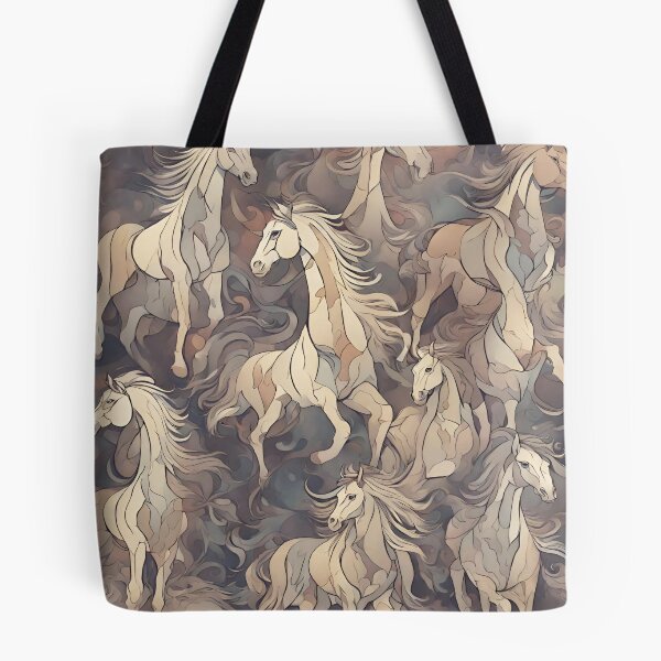 Item preview, Abstract Horse Pattern Socks – Neutral Equestrian Art designed and sold by Dasori.
