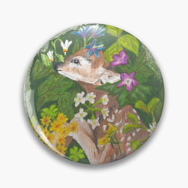 Item preview, Deer fawn in spring ephemerals designed and sold by skwinnicki.
