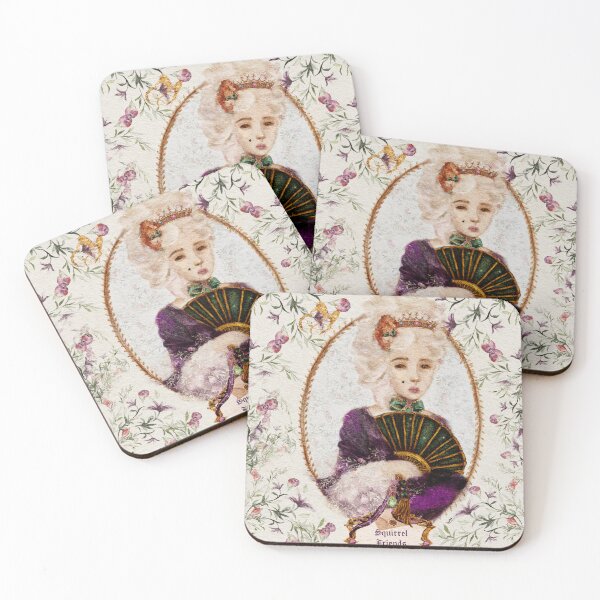 Item preview, Queen Marie Antoinette RuPaul’s Famous Squirrel Friends Pastel Pomegranite designed and sold by Monica Laipple.