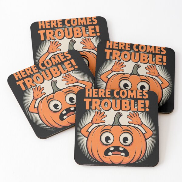 Item preview, Startled Pumpkin, My Gourd - Here Comes Trouble designed and sold by genkihikki.