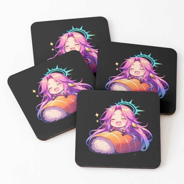 Artikelvorschau, Jibril No Game No Life Chibi Sushi Anime Rainbow Delight entworfen und verkauft von CarlosBender.