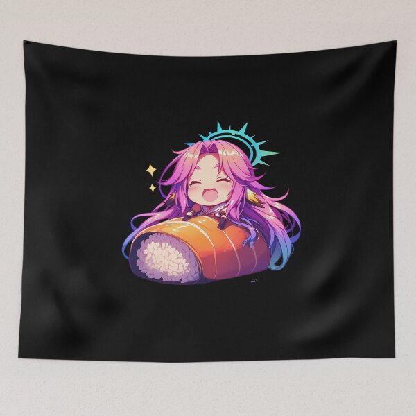 Item preview, Jibril No Game No Life Chibi Sushi Anime Rainbow Delight designed and sold by CarlosBender.