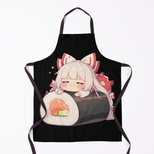 Item preview, Fujiwara No Mokou Touhou Chibi Sushi Anime White Bow Delight designed and sold by CarlosBender.