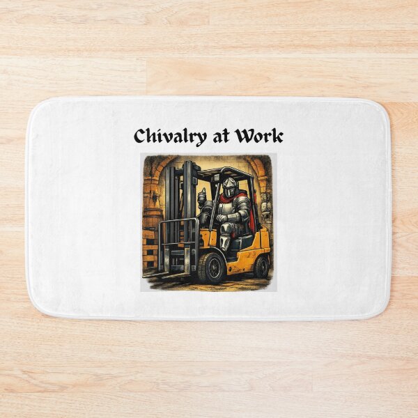 Item preview, Chivalry at Work – Retro Knight Forklift designed and sold by RetroNibylander.