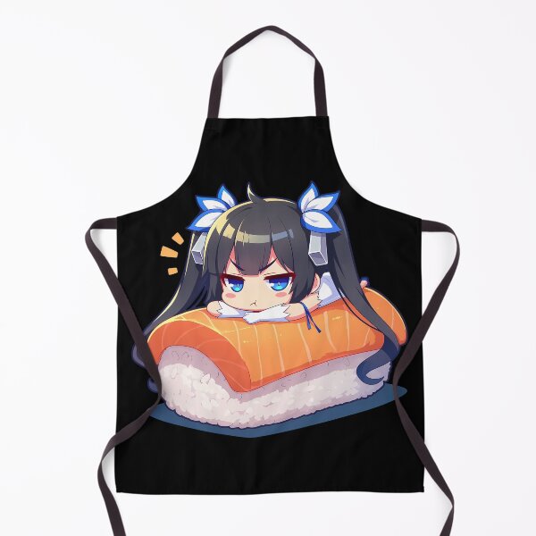 Item preview, Danmachi Girl Hestia Danmachi Chibi Sushi Anime Cute Blue Ribbon Charm designed and sold by CarlosBender.