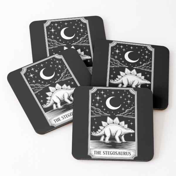 Item preview, Stegosaurus Dinosaur Tarot Card Dino Lover Witch designed and sold by genkihikki.