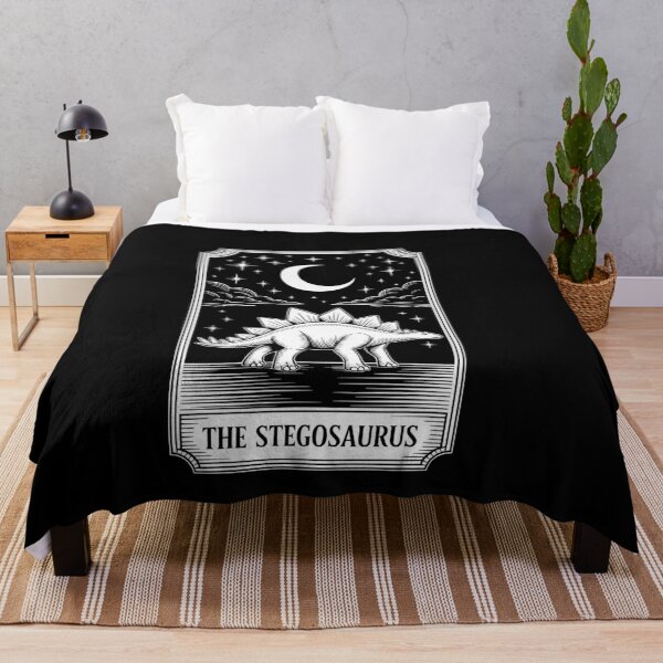 Item preview, Stegosaurus Dinosaur Tarot Card Dino Lover Witch designed and sold by genkihikki.