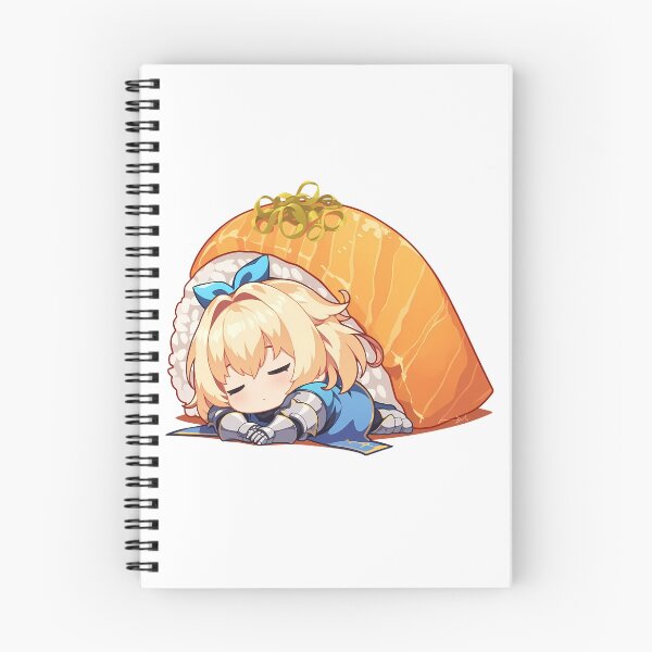 Item preview, Danmachi Ais Wallenstein Danmachi Chibi Sushi Anime Sleepy Golden Warrior designed and sold by CarlosBender.