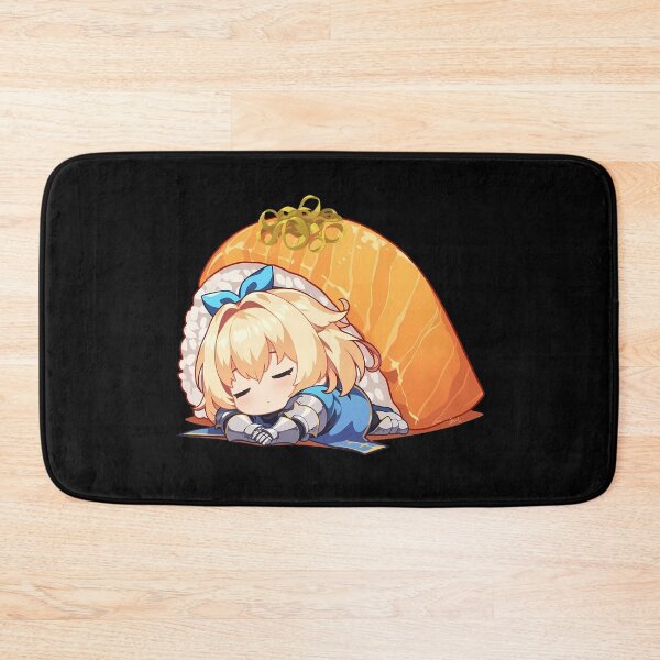 Item preview, Danmachi Ais Wallenstein Danmachi Chibi Sushi Anime Sleepy Golden Warrior designed and sold by CarlosBender.