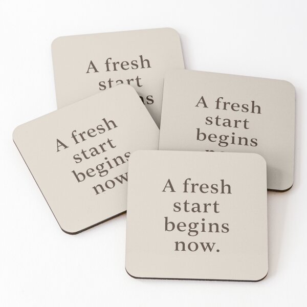 Item preview, A Fresh Start Begins Now Quote designed and sold by Irene Catchmind.