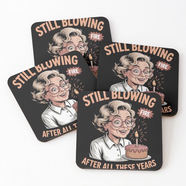 Item preview, Still Blowing After All These Years Funny Elderly Birthday designed and sold by genkihikki.