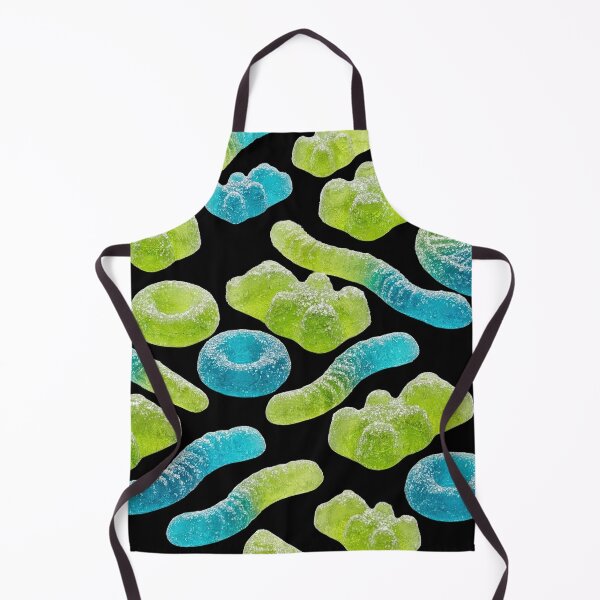 Item preview, Blue and Lime Green Gummy Candy Assortment - Sugar-Coated Bears, Worms & Rings designed and sold by SavinMercantile.