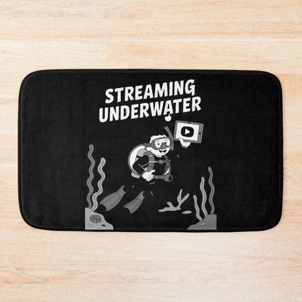 Item preview, Streaming Underwater Gamer Fish with Headphones designed and sold by ProudForFunny.