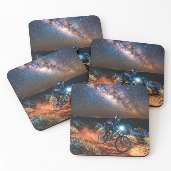 Item preview, Outback Night Charge – Male Enduro MTB Under the Milky Way. designed and sold by Hinson MTB Visuals.