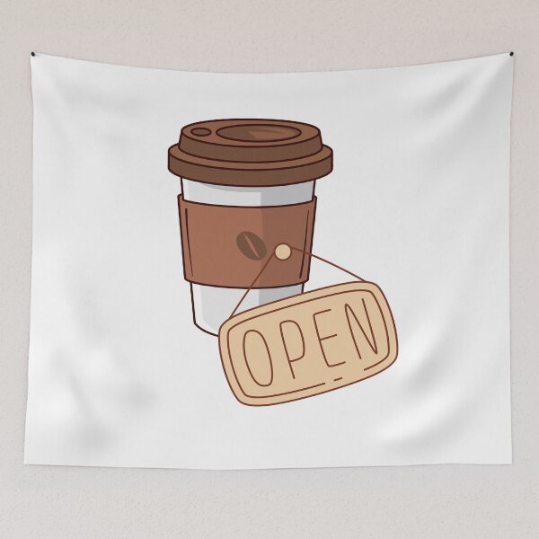 Item preview, Always open for a coffee designed and sold by KarmaaKissed.