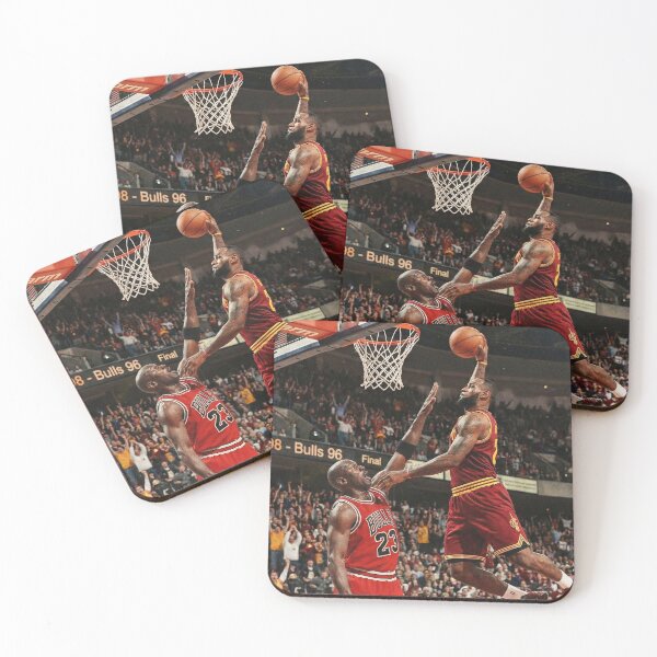 Item preview, We done with the 90s - Lebron dunk on Jordan designed and sold by GreenLobster33.