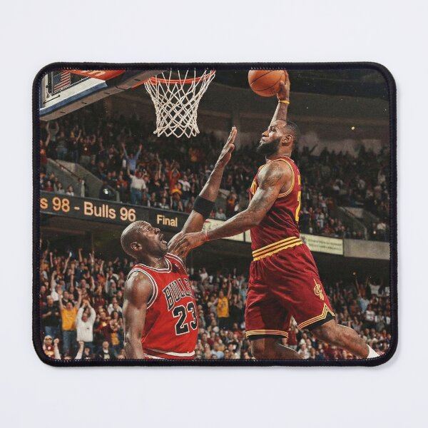 Item preview, We done with the 90s - Lebron dunk on Jordan designed and sold by GreenLobster33.