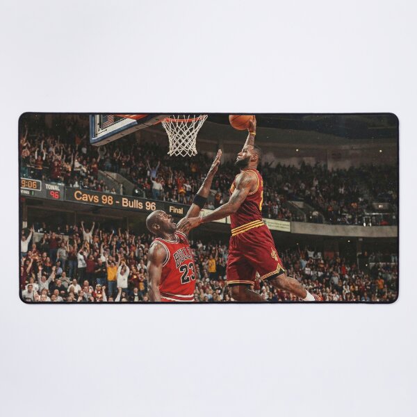 Item preview, We done with the 90s - Lebron dunk on Jordan designed and sold by GreenLobster33.