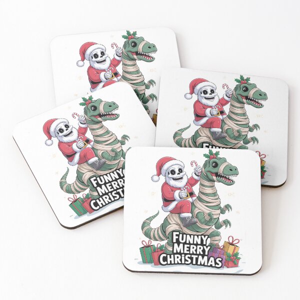 Item preview, Funny Santa Riding Dinosaur Christmas Xmas Gift Idea Santa's Merry Christmas squad  designed and sold by kaka8888.