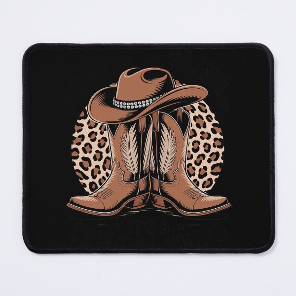 Item preview, Stylish Western Boots with Cowgirl hat and Bling Accent designed and sold by ProudForFunny.