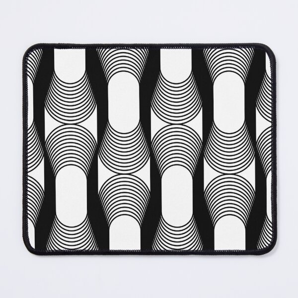 Item preview, Op Art Illusion – Modern Black and White Monochromatic Geometric Pattern designed and sold by DeeLulu.