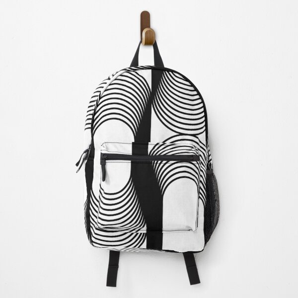 Item preview, Op Art Illusion – Modern Black and White Monochromatic Geometric Pattern designed and sold by DeeLulu.