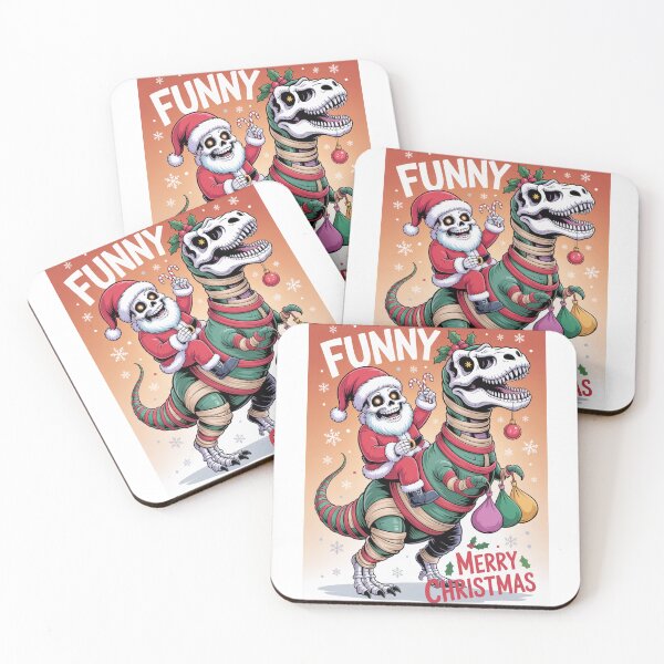 Item preview, Funny Santa Riding Dinosaur Christmas Xmas Gift Idea Santa's Merry Christmas squad  designed and sold by kaka8888.