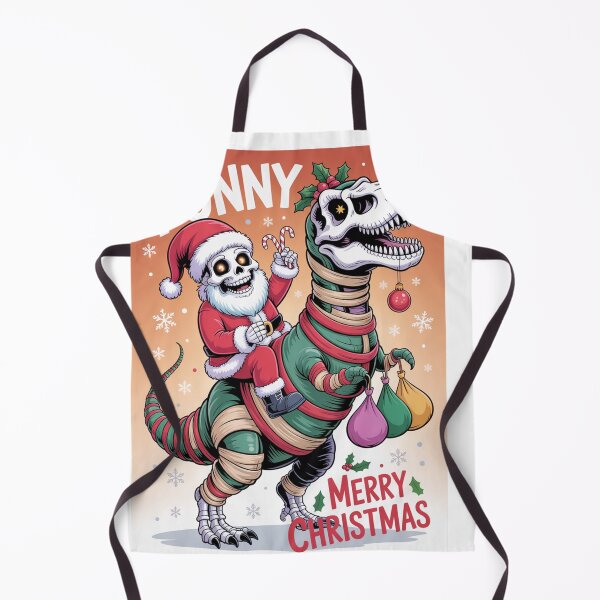 Item preview, Funny Santa Riding Dinosaur Christmas Xmas Gift Idea Santa's Merry Christmas squad  designed and sold by kaka8888.