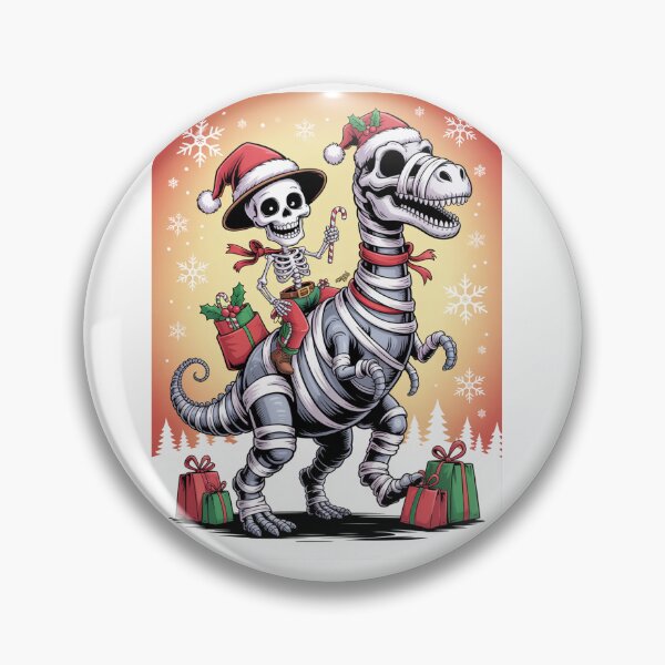 Item preview, Funny Santa Riding Dinosaur Christmas Xmas Gift Idea Santa's Merry Christmas squad  designed and sold by kaka8888.