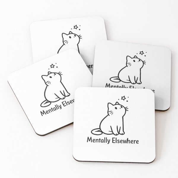 Item preview, Mentally Elsewhere Cat designed and sold by CraterCat.