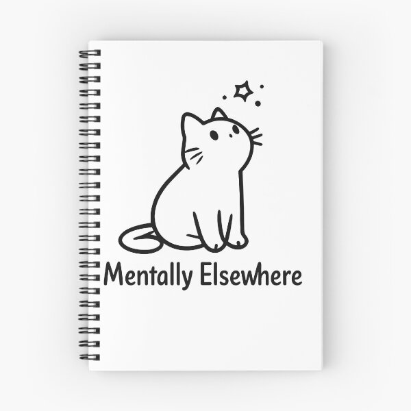Item preview, Mentally Elsewhere Cat designed and sold by CraterCat.