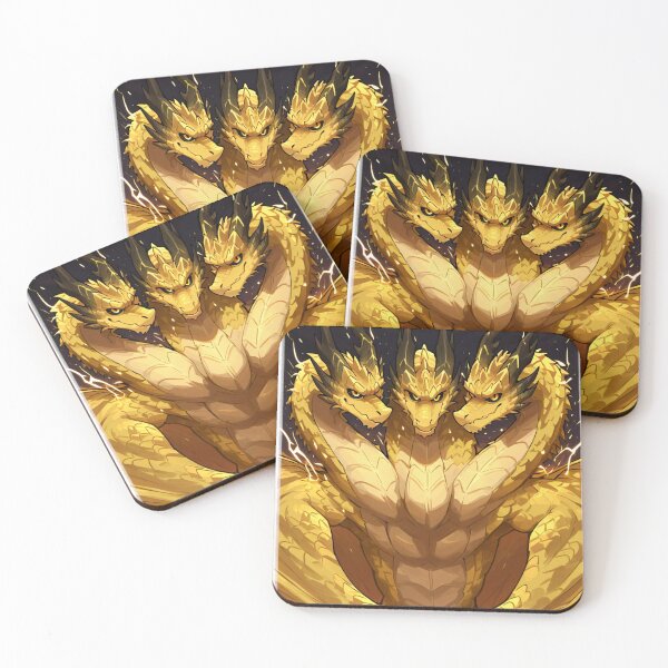 Item preview, Golden King Ghidorah Three Headed Dragon designed and sold by Finmm.