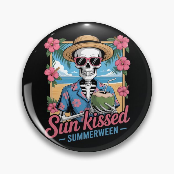 Item preview, Sun Kissed Summerween Skeleton Shores Halloween Party designed and sold by ProudForFunny.