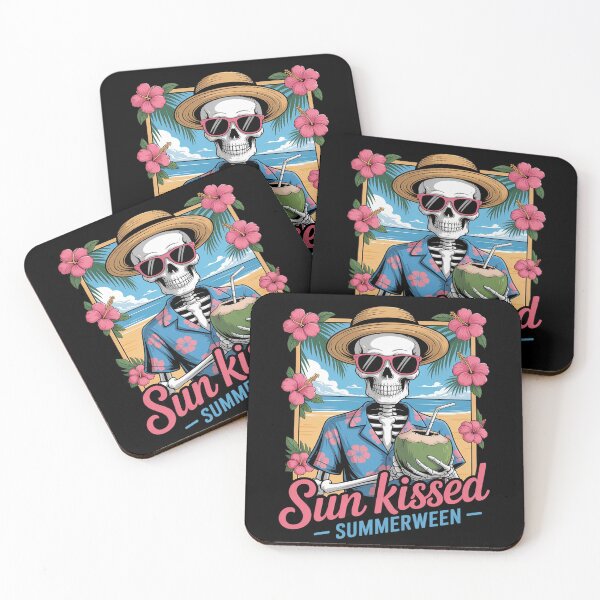 Item preview, Sun Kissed Summerween Skeleton Shores Halloween Party designed and sold by ProudForFunny.