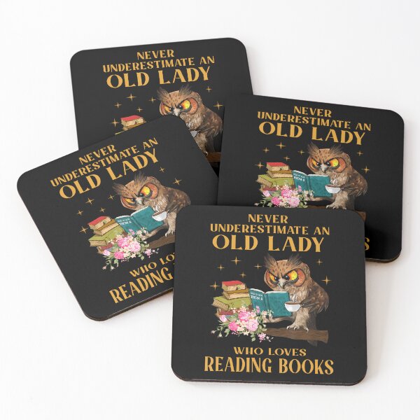 Item preview, Never Underestimate An Old Lady Who Loves Reading Book Owl designed and sold by MicheleDanita.