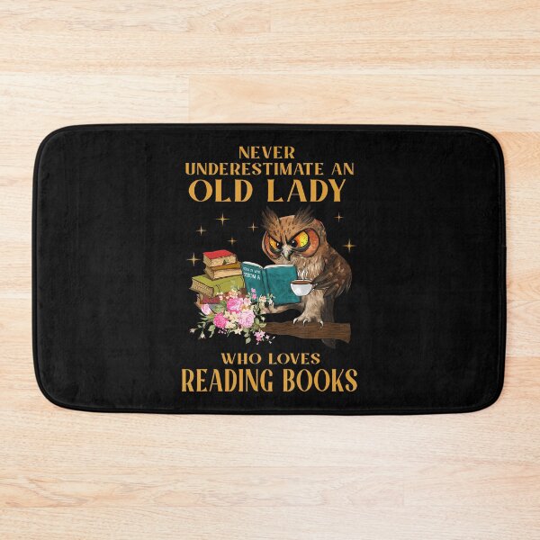 Item preview, Never Underestimate An Old Lady Who Loves Reading Book Owl designed and sold by MicheleDanita.