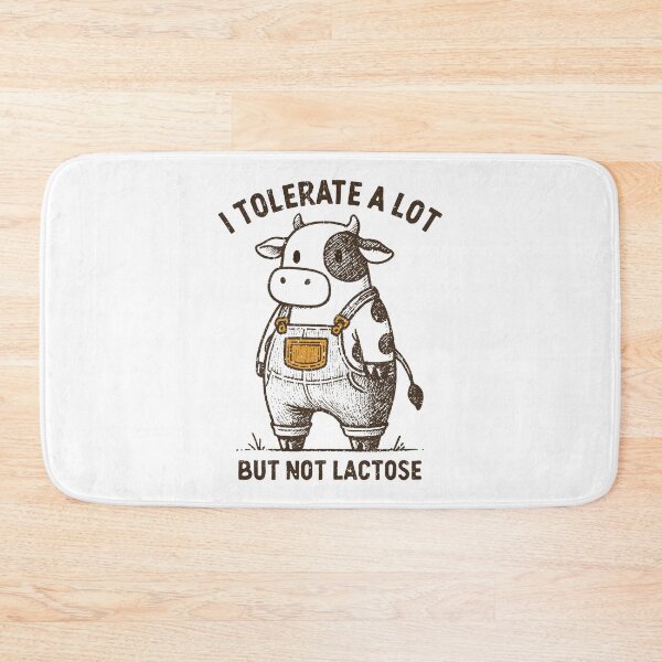 Item preview, I Tolerate A Lot But Not Lactose Funny Cute Cow Meme  designed and sold by PearliDietrich.