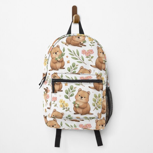 Item preview, The Happiest Animal: Cute Quokka & Flowers designed and sold by Pekapeka of NZ.