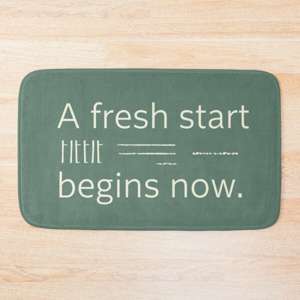 Item preview, A Fresh Start Begins Now Quote designed and sold by Irene Catchmind.