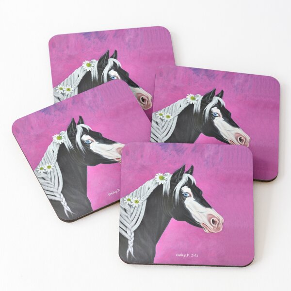 Item preview, A Gypsy horse adorned with daisies. designed and sold by EmilyDouArt.