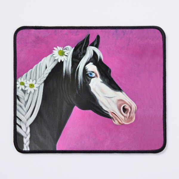 Item preview, A Gypsy horse adorned with daisies. designed and sold by EmilyDouArt.